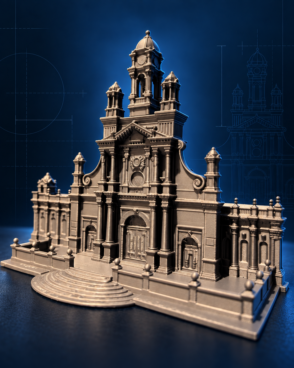 Visual del proyecto de la iglesia de Sangolquí